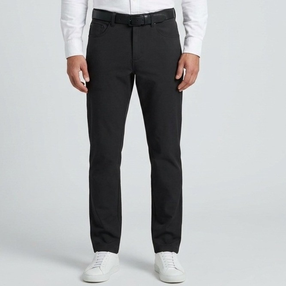 Panama Jack Mens Black 5-Pocket Casual Performance Pants 36x30 Techwear Travel